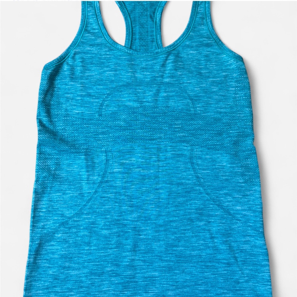 Blue Racerback Tank Top